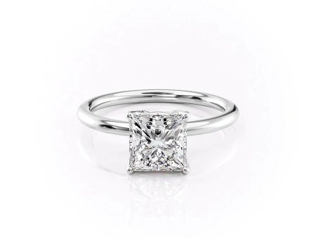 The Alison Set With A 2.5 Carat Princess Moissanite Cheap