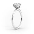 The Alison Set With A 3.5 Carat Oval Moissanite For Cheap