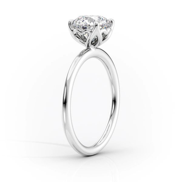 The Alison Set With A 3.5 Carat Radiant Moissanite on Sale