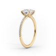 The Pave Ashley Set With A 1.5 Carat Round Moissanite Online Hot Sale