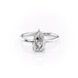 The Alison Set With A 4 Carat Pear Moissanite Hot on Sale