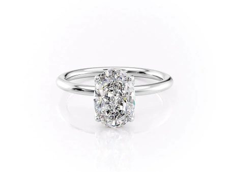 The Alison Set With A 1 Carat Oval Moissanite Online now