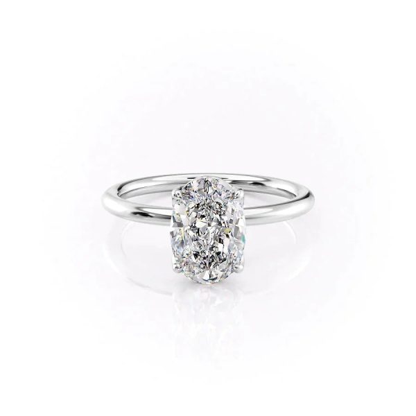 The Alison Set With A 1 Carat Oval Moissanite Online now